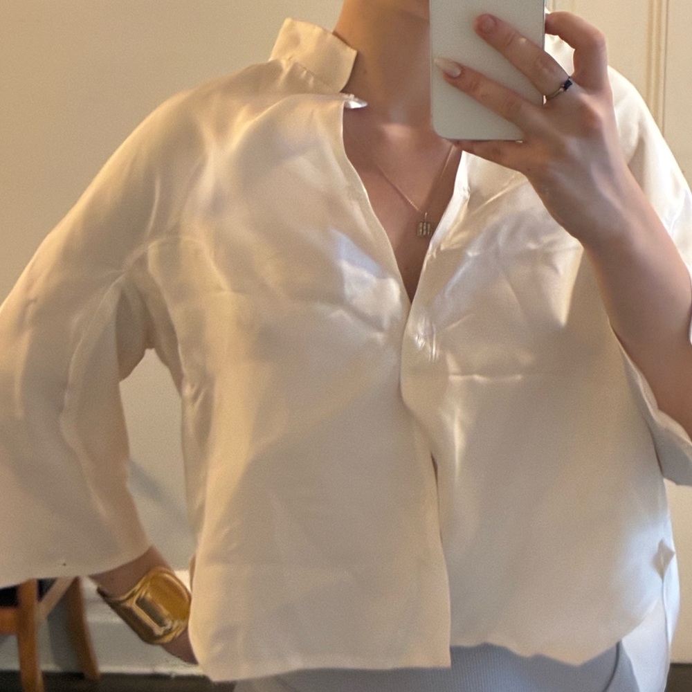 Elegant Cream Women's Top